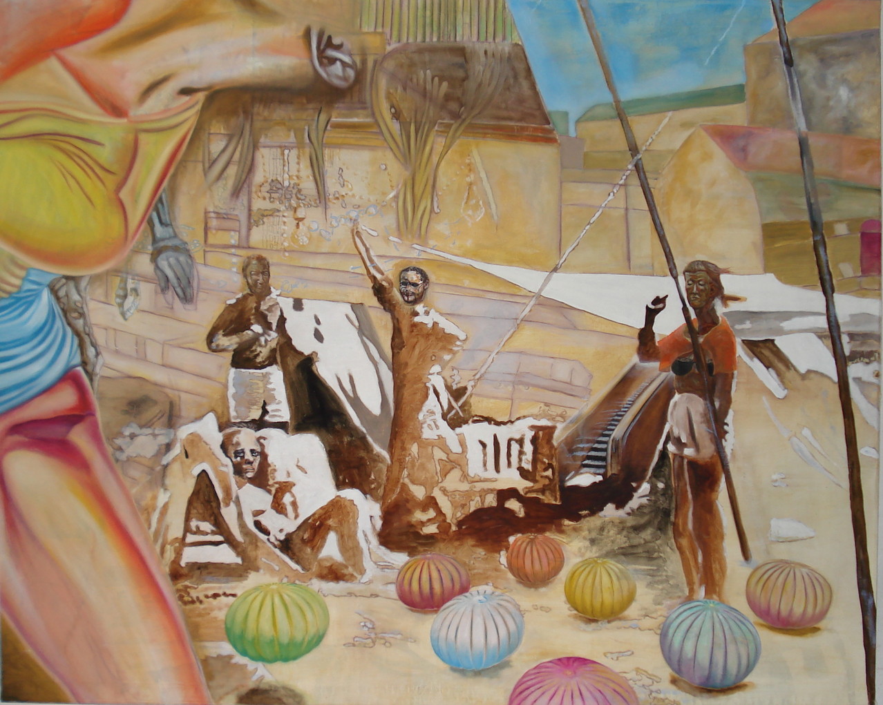 "citybeach", Öl auf Leinwand, 160x200cm, 2007