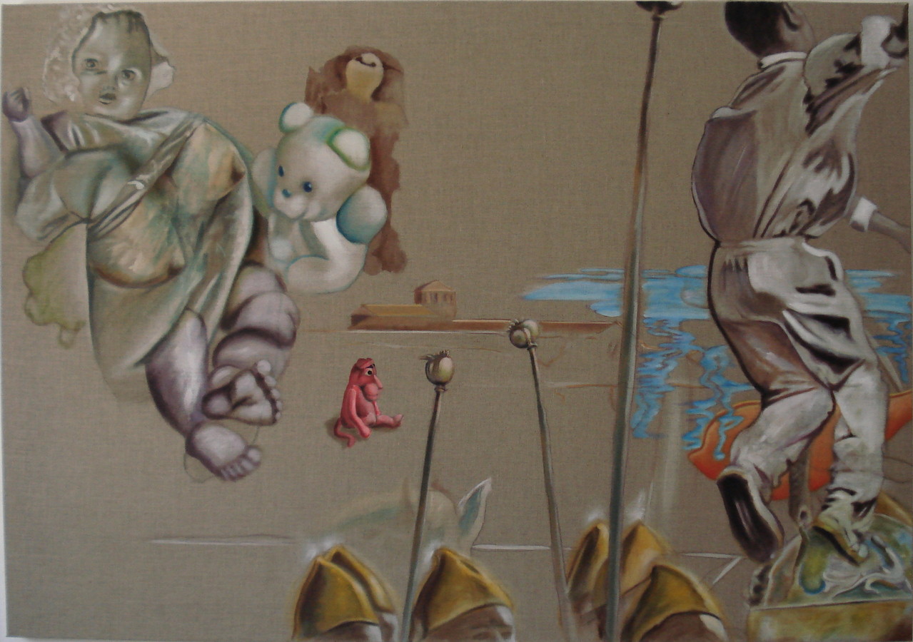 " Ein Kinderspiel? ", Öl auf Leinwand, 140 x 200 cm, 2009