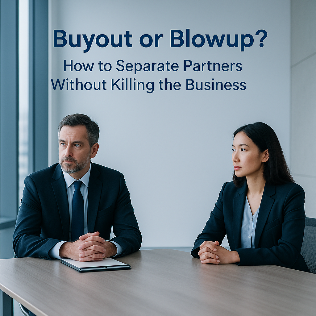 Buyout or Blowup? How to Separate Partners Without Killing the Business (NY/NJ Guide)