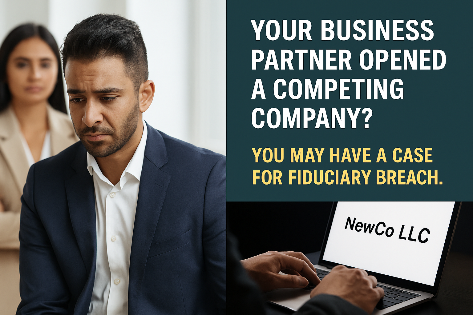 Business Partner Competing Secretly? Legal Steps to Protect Yourself