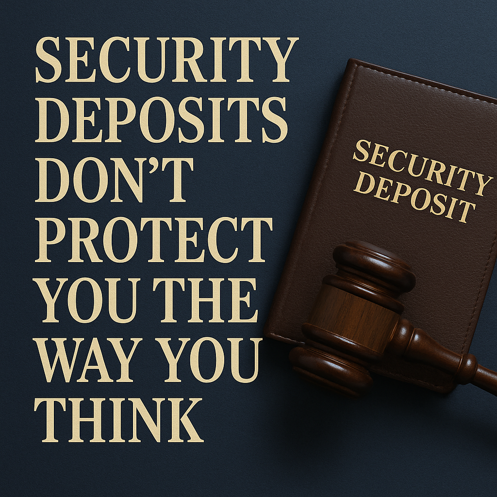 The Security Deposit Mirage | Why They Rarely Offer Real Protection