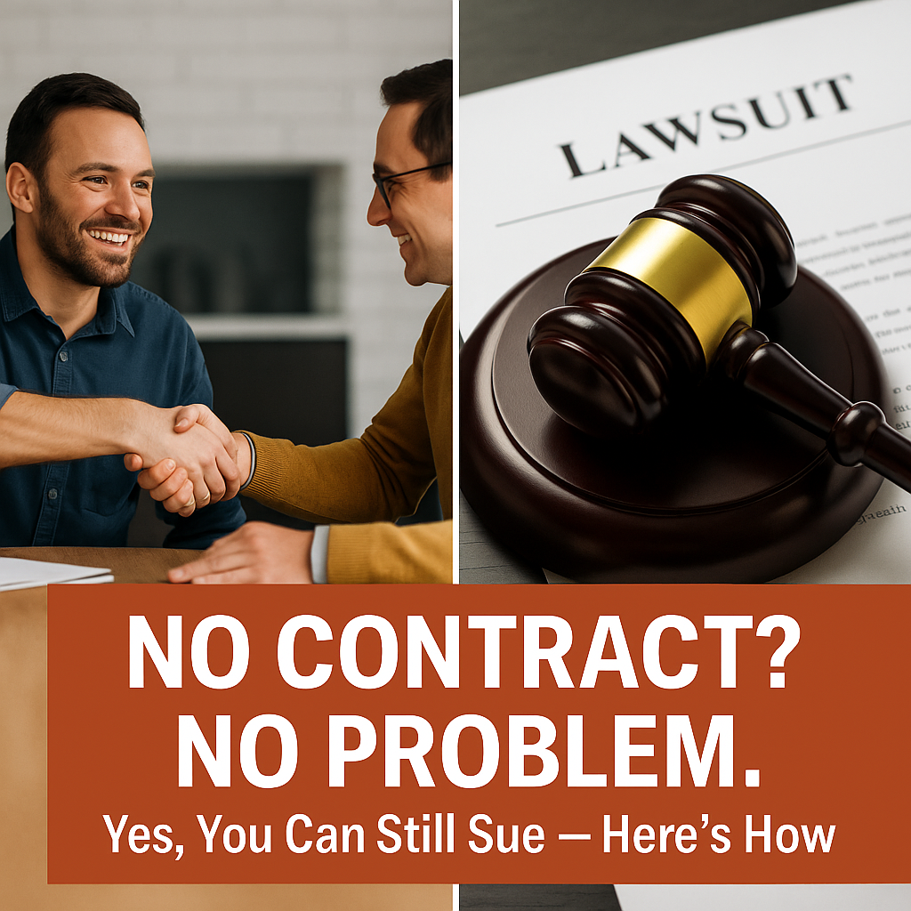 Can I Sue Without a Written Contract?