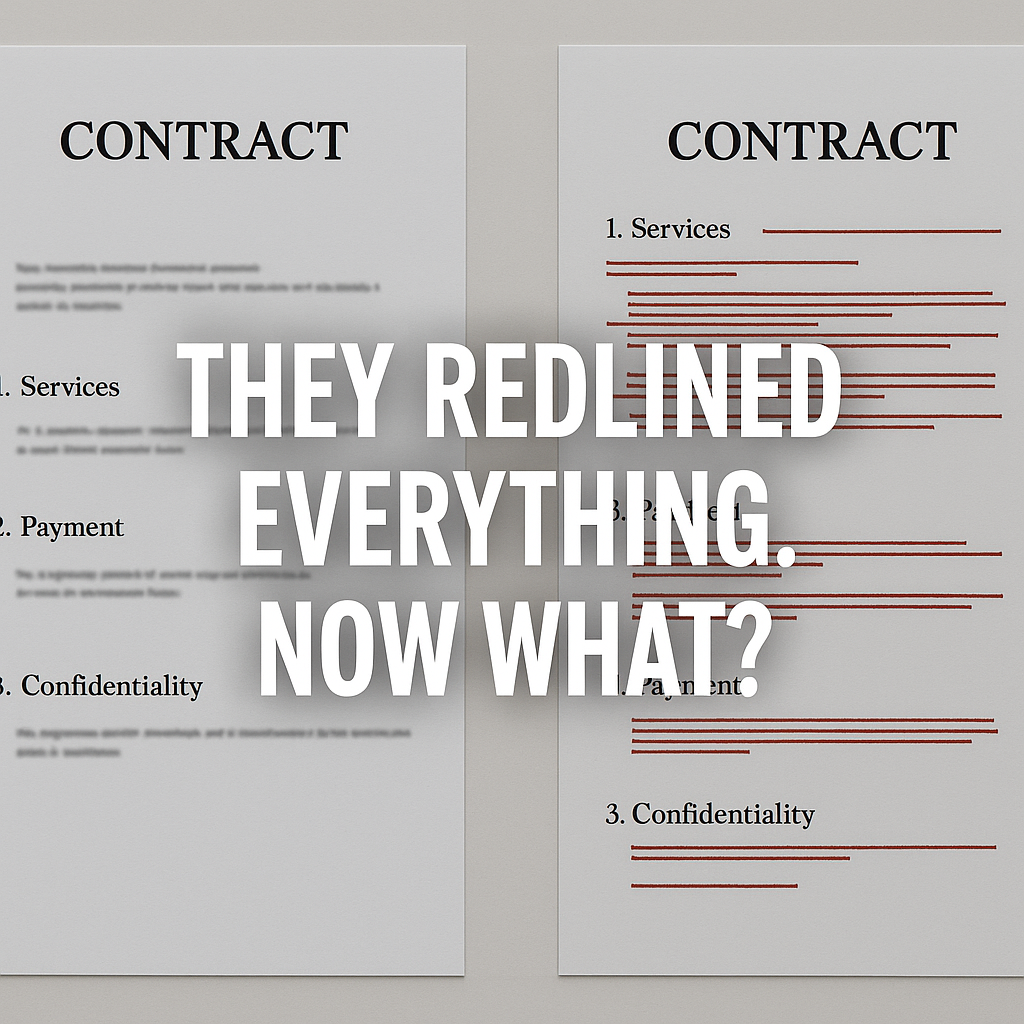 What to Do When Their Lawyer Redlines Your Contract
