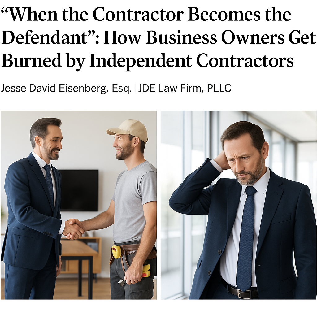 Independent Contractor Disputes in NY & NJ | JDE Law Firm, PLLC