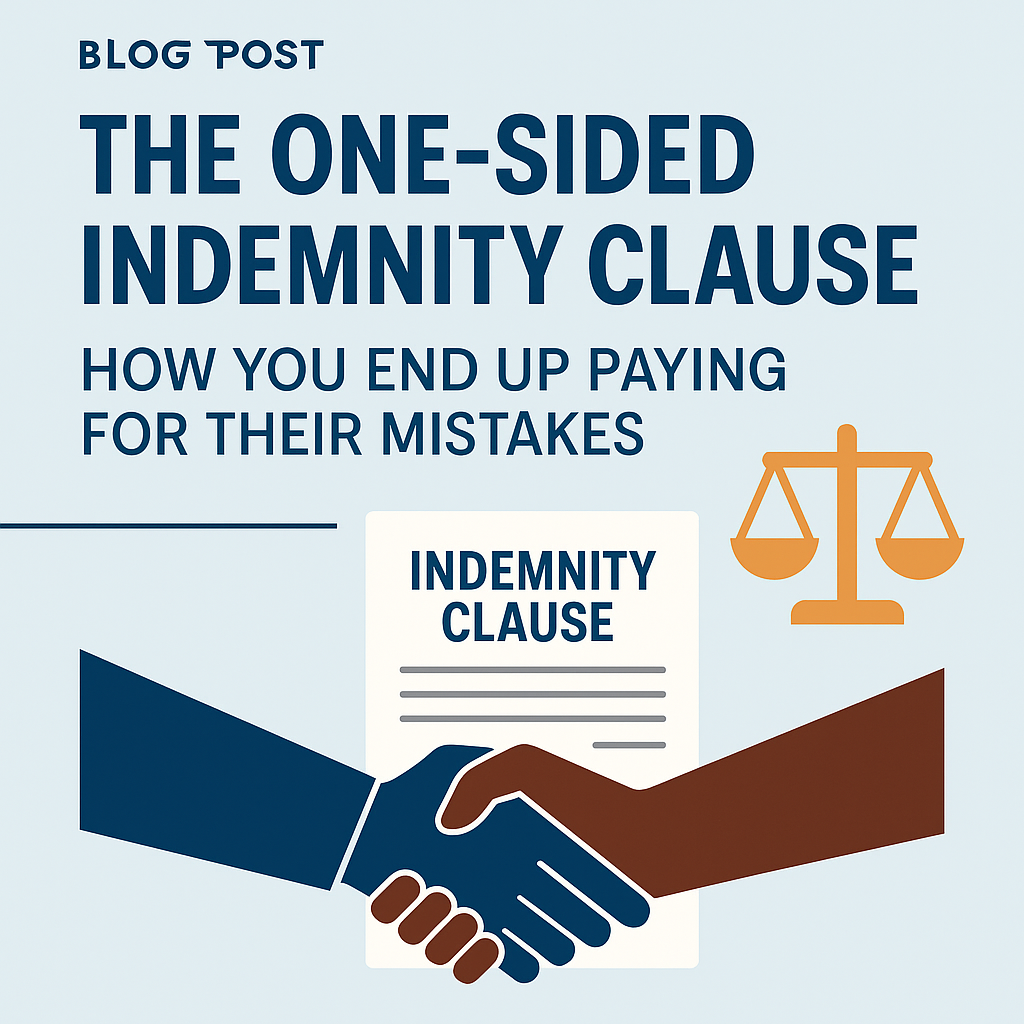 The One-Sided Indemnity Clause | Real Case Example of a $190K “Win”