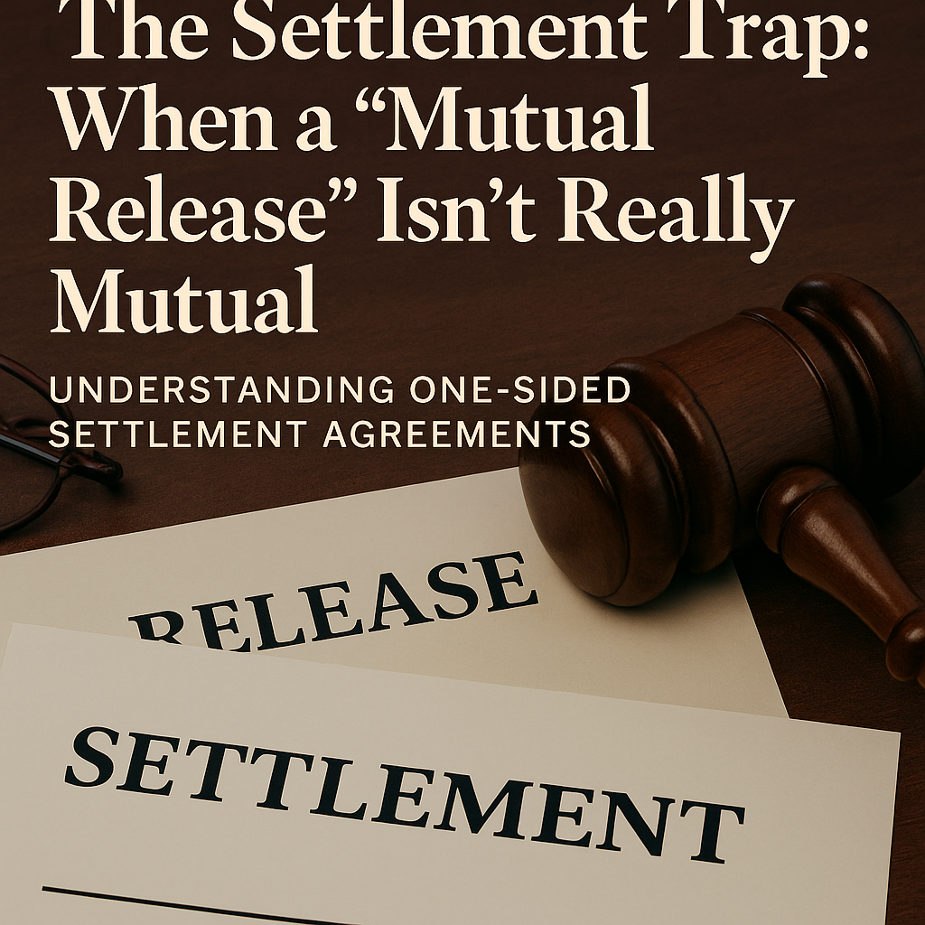 The Settlement Trap | Why ‘Mutual Releases’ Aren’t Always Mutual