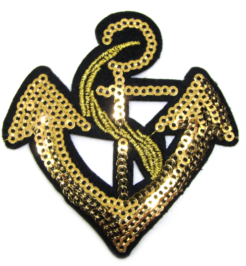 Patch Marin Ecusson Ancre Paillettes Dorees Une Histoire De Mode Patch Marin Ecusson Ancre Paillettes Dorees Une Histoire De Mode