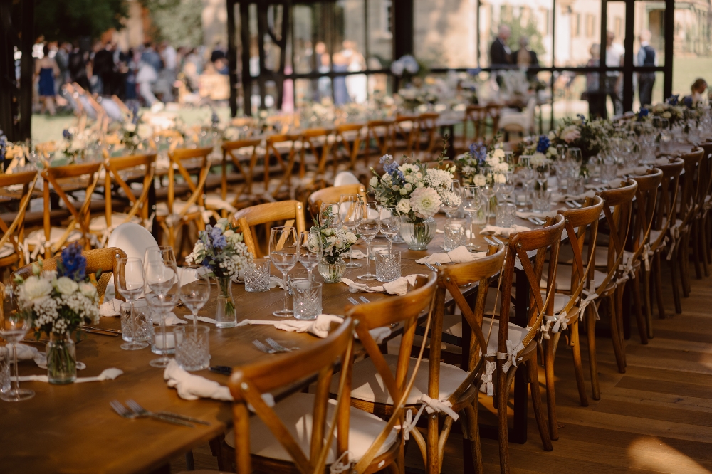 Tischdeko Schloss Lautenbach