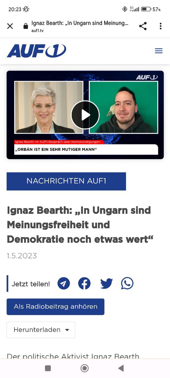 Bild anklicken für das Interview.