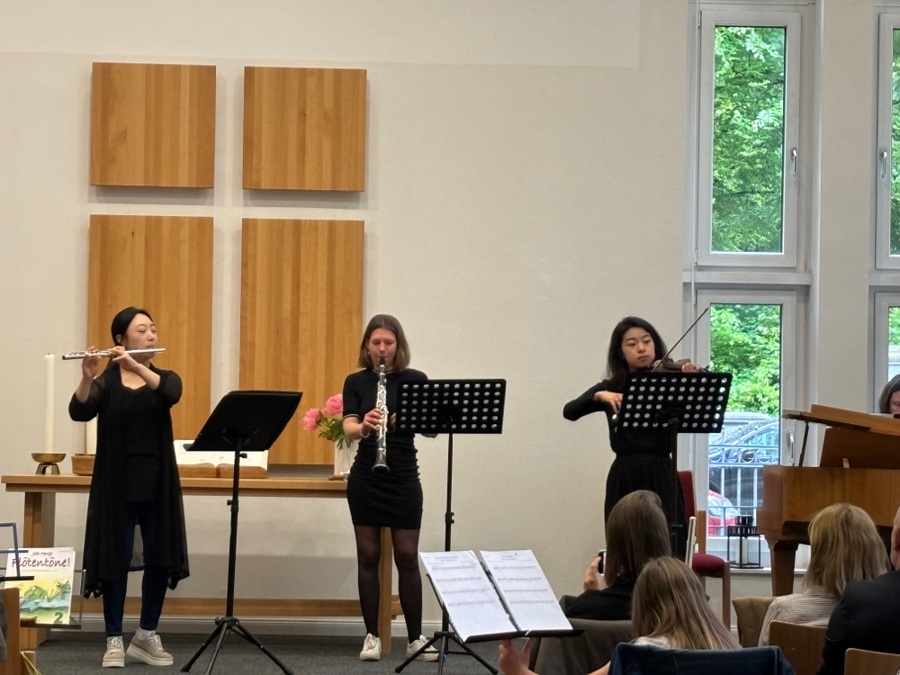 Lehrerensemble machte Kammermusik beim Schülerkonzert mit. ❤️