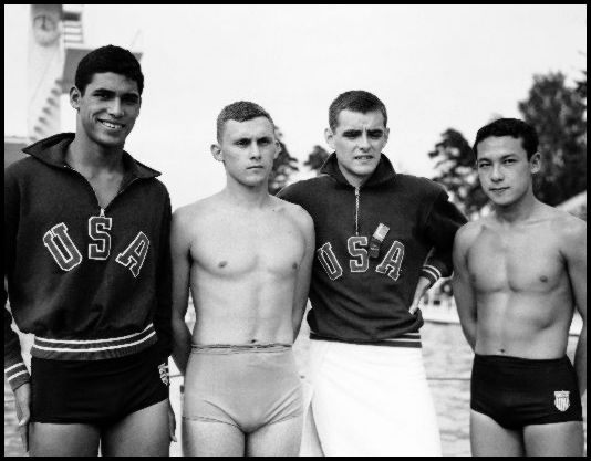 1952 US Gold medal team (Bill Woolsey far left) - Lehtikuva picture agency