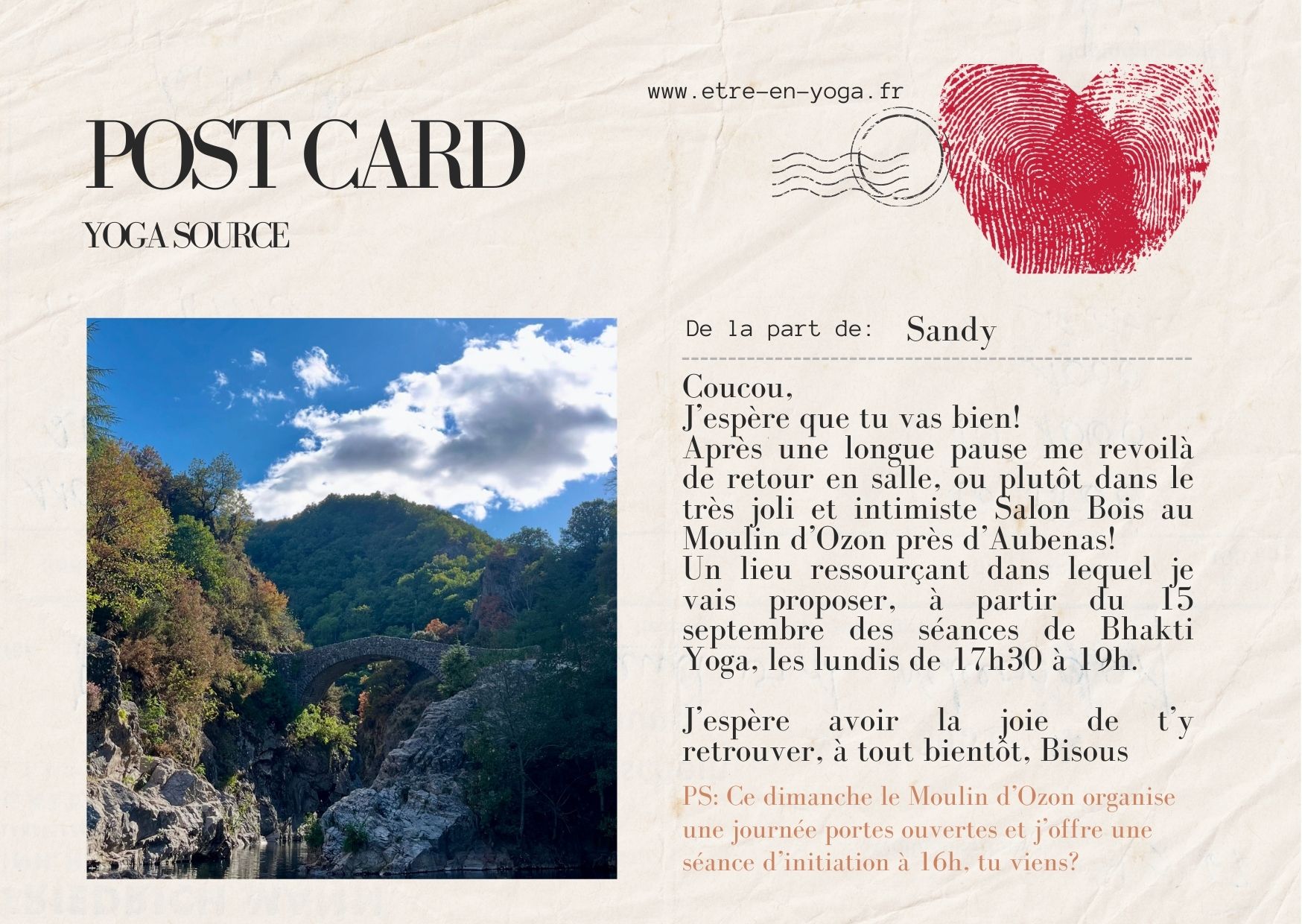 Carte Postale d'Ardèche
