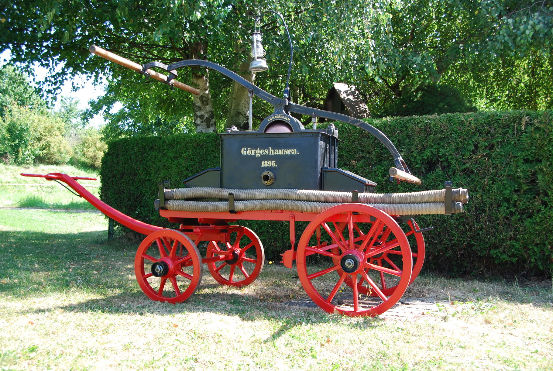 Pumpe aus Zeiten der Pflichtfeuerwehr