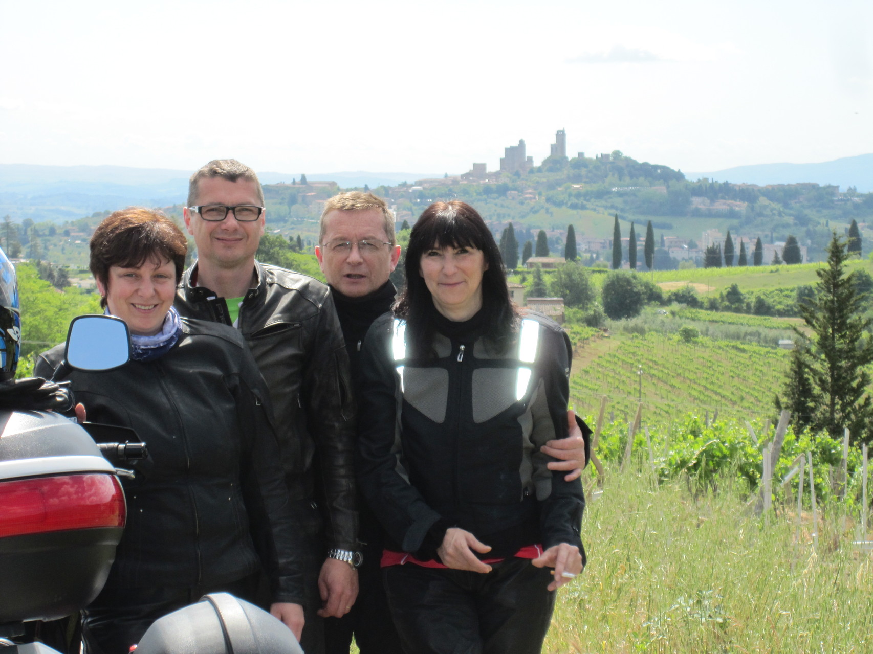 Ausfahrt nach San  Gimignano