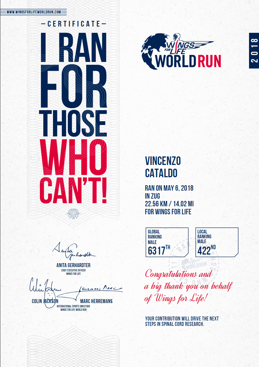 Wings for Life World Run in Zug 06.05.2018 - Fit for ...