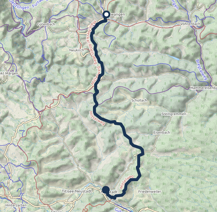 Mittelweg, Wandern, Schwarzwald, Germany - stz-42