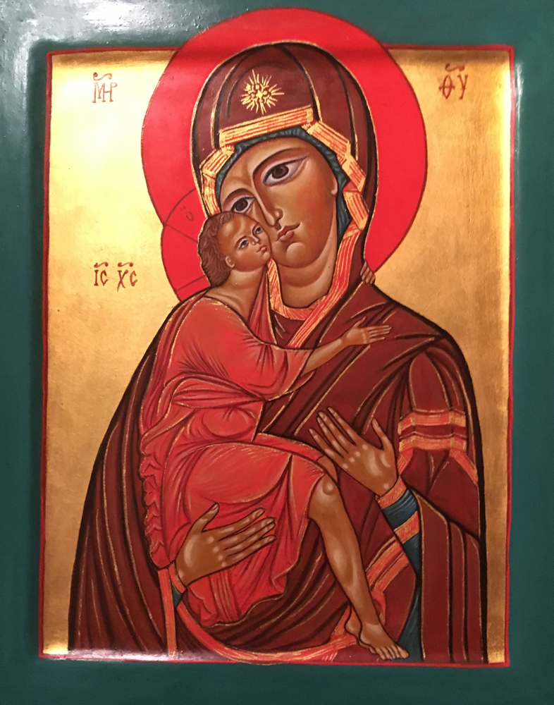 Gottesmutter Eleosa von Belozersk.Nach Russ.ikone 13J.h.