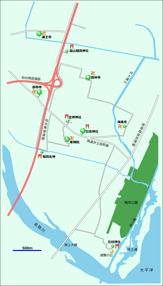 東六郷地図
