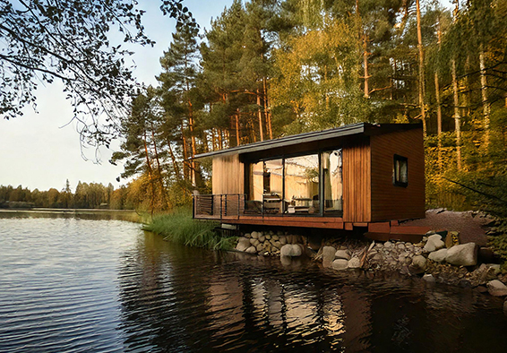 Glamping Unterkunft Tiny House im Wald am See 2026