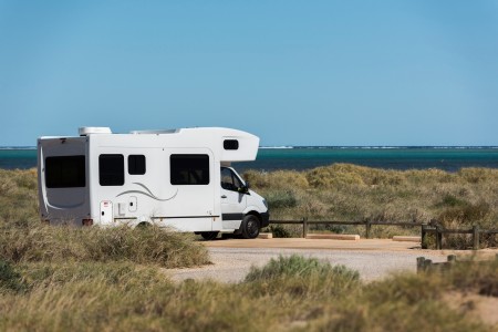Alkoven Wohnmobil am Strand 2025