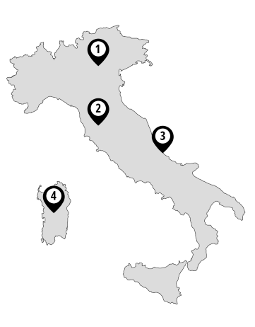 Übersichtskarte Campingplätze Italien| BetterCamping 2026