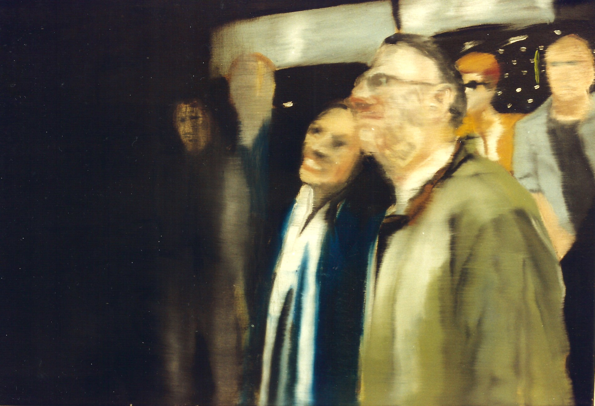 Ghost-Walk, 1999, Öl auf LW., Bildmaße: 55x80 cm (spectator)