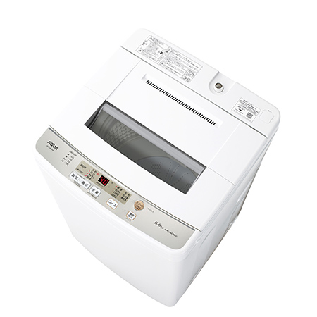 AQUA AQW-S60H-W 全自動洗濯機 6.0kg ホワイト - hachidenki01 AQUA AQW-S60H-W 全自動洗濯機 6.0kg ホワイト - hachidenki01