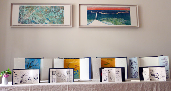 estampes de Caribaï et estampes et livres d'artistes intitulés Fuzei de Yannick Charon