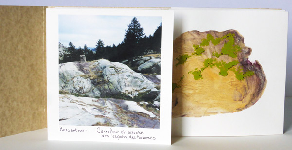 Les Merveilles - livre d'artiste - photographie et monotype d'argile