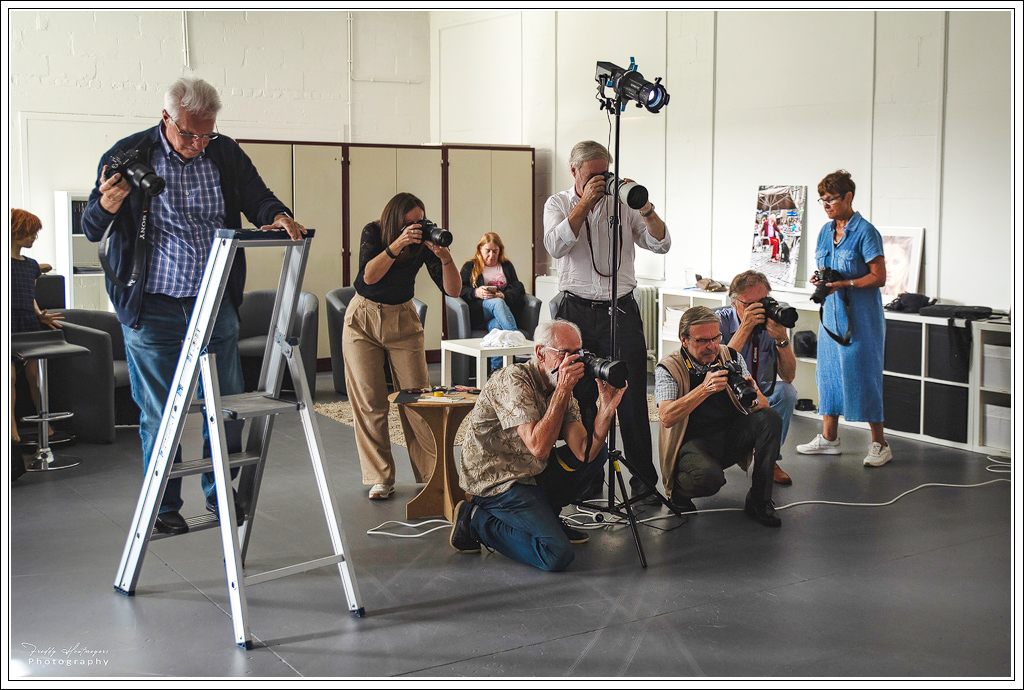 Creatieve modelfotografie in studio