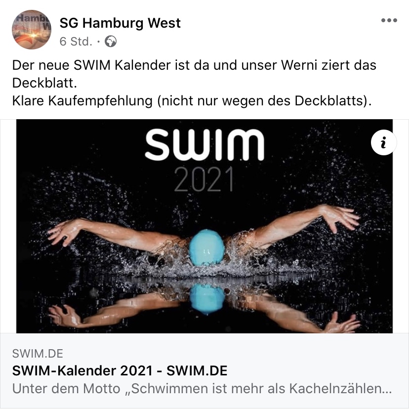 News Hanswkb Swim kalender 2021 schwimmen