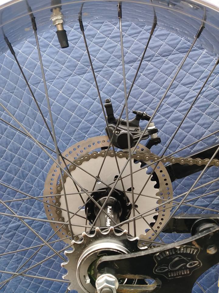 Motorized bike store brakes
