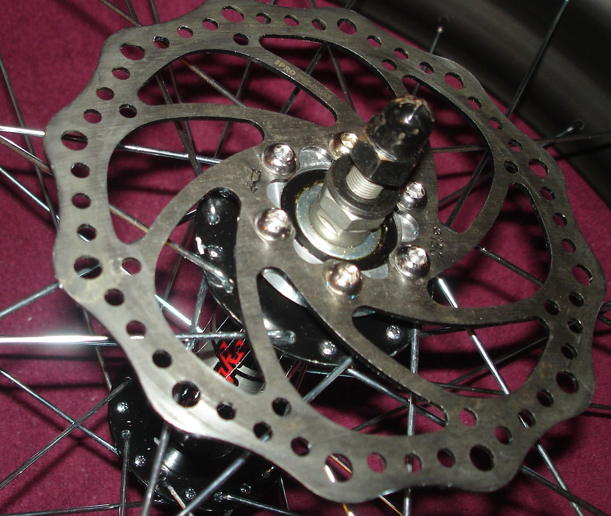 203mm rear rotor adaptor