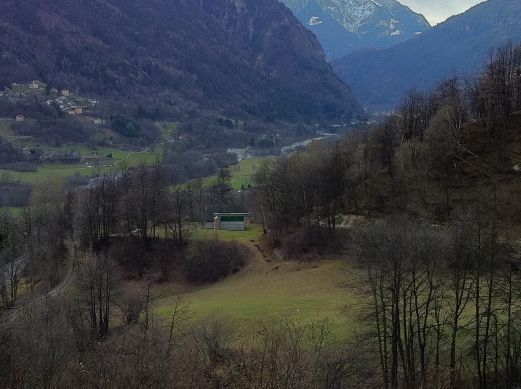 Stand di tiro visto dalla butte