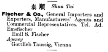 From the 1908 China Hong List