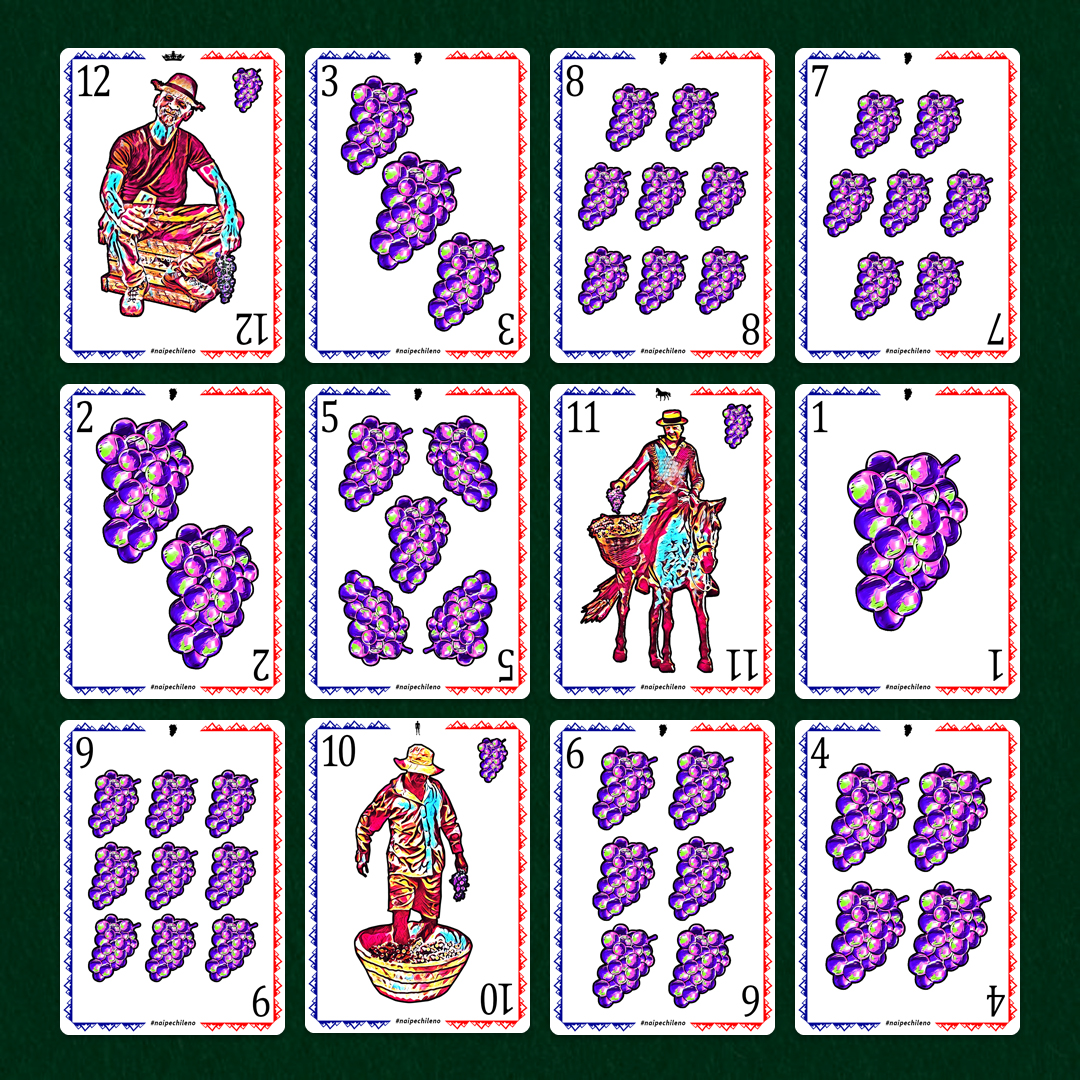 Naipe Chileno | Cartas de Uva
