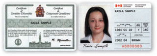 Canada Citizenship Card