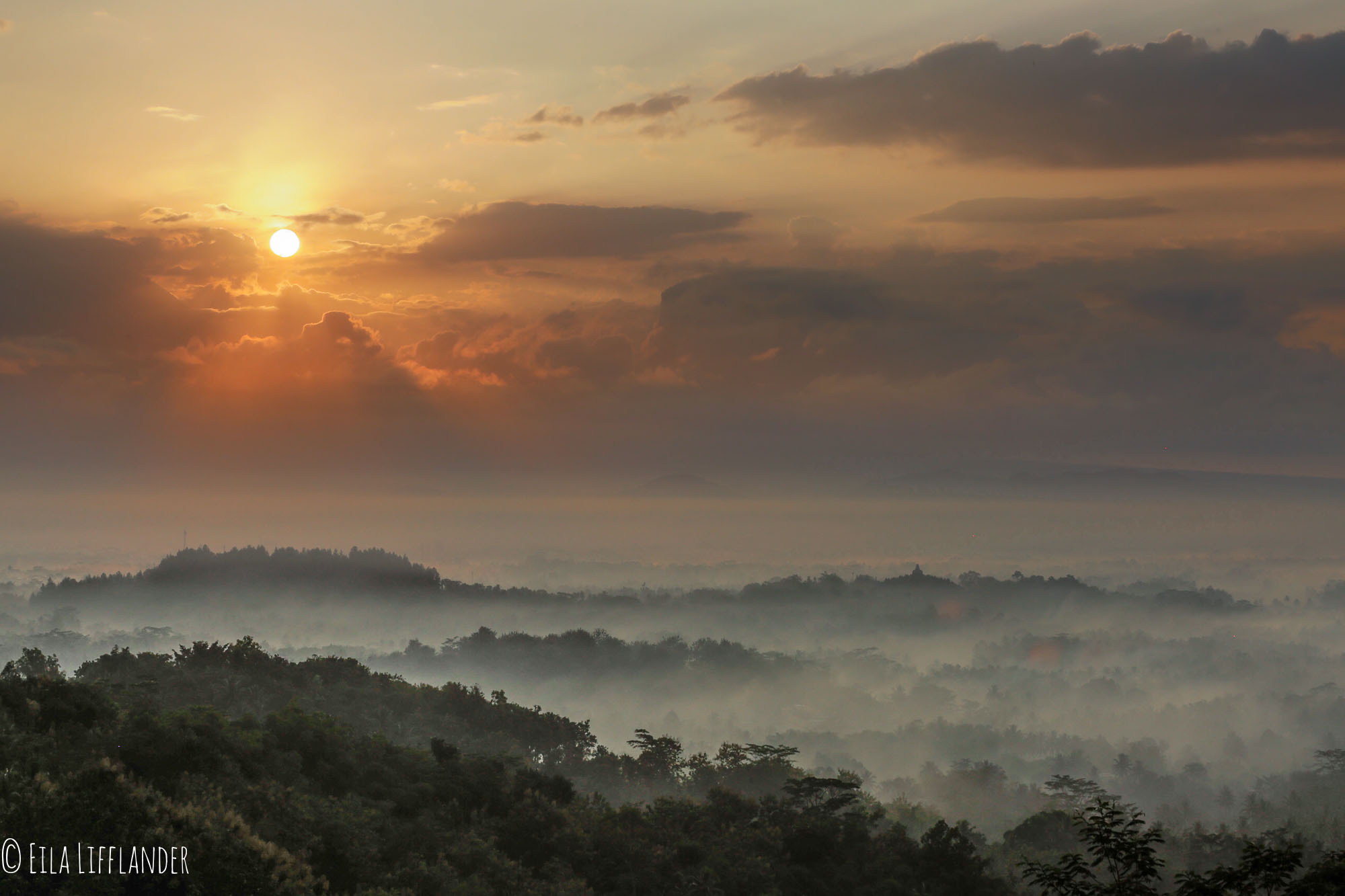 Sunrise at Punthuk Setumbu Hill Magelang