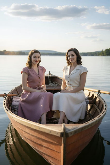 powderroom vintageboutique eigenmarke eigenkollektion nachhaltige leinen mode prcreations vintagestil retro mode slowfashion zürich schweiz leinen viskose jupe und bluse retro vintage stil in der farbe ivory