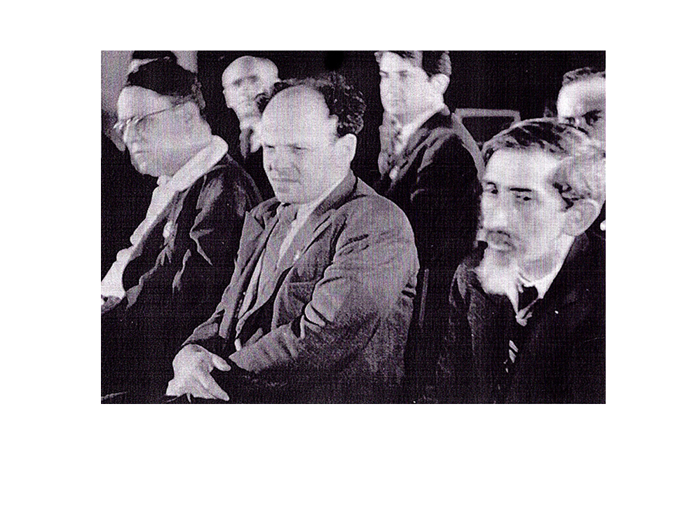 Зускин (в центре) на заседании Еврейского антифашистского комитета, 1947