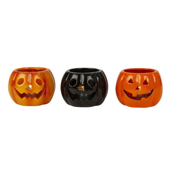 Zucca di Halloween come porta tealight h=6.5 € 4,50