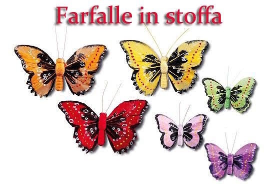 farfalle in stoffa con mollette