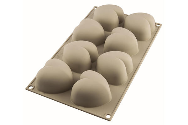 stampo cuoricini 3D in silicone 8 cavitá
