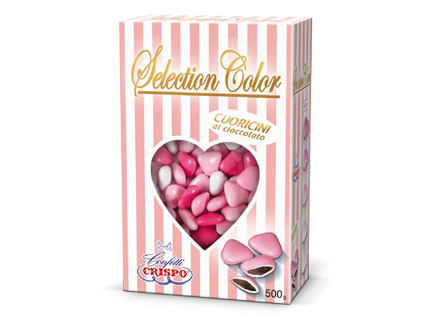 cuoricini mignon selection color rosa al cioccolato 500g € 6,50