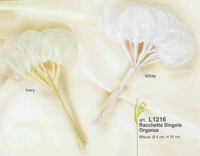 racchette ivory o white  € 1,50 da 12 pz