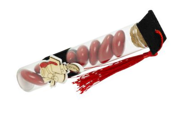 AMPOLLA LAUREA APPLICAZIONE IN LEGNO  3 x 13 € 2,00 senza confetti
