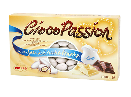CiocoPassion Confetti di cioccolato al latte con cuore di cioccolato bianco circa 200 pezzi € 15,00