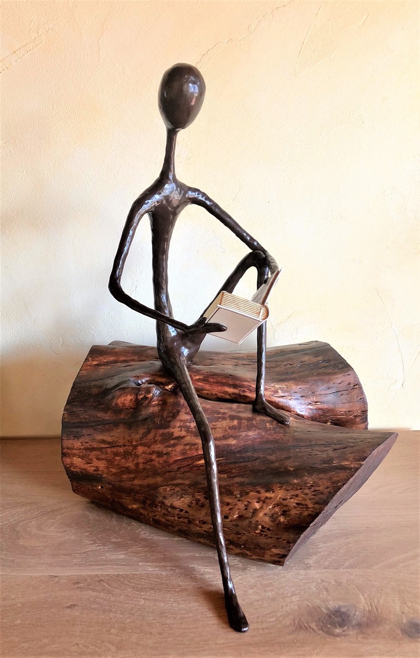La pause lecture - H50 x B38 x T38 cm (verkauft)