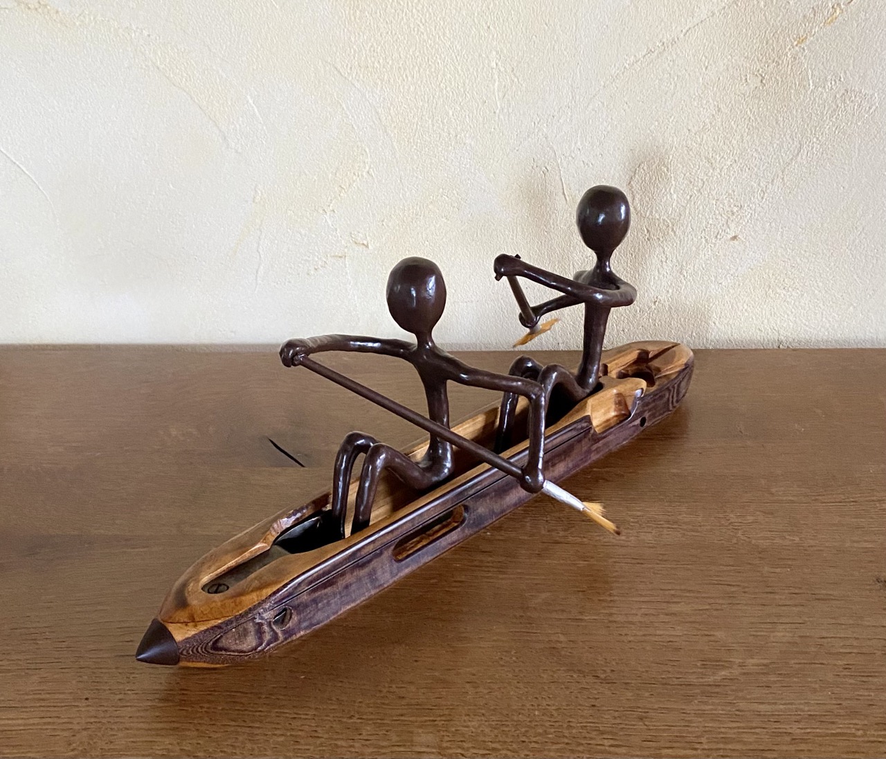 En pirogue - H15 x B21 x T43 cm (verkauft)