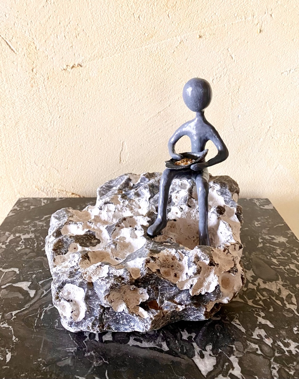 La collecte - H19 x B20 x T20 cm